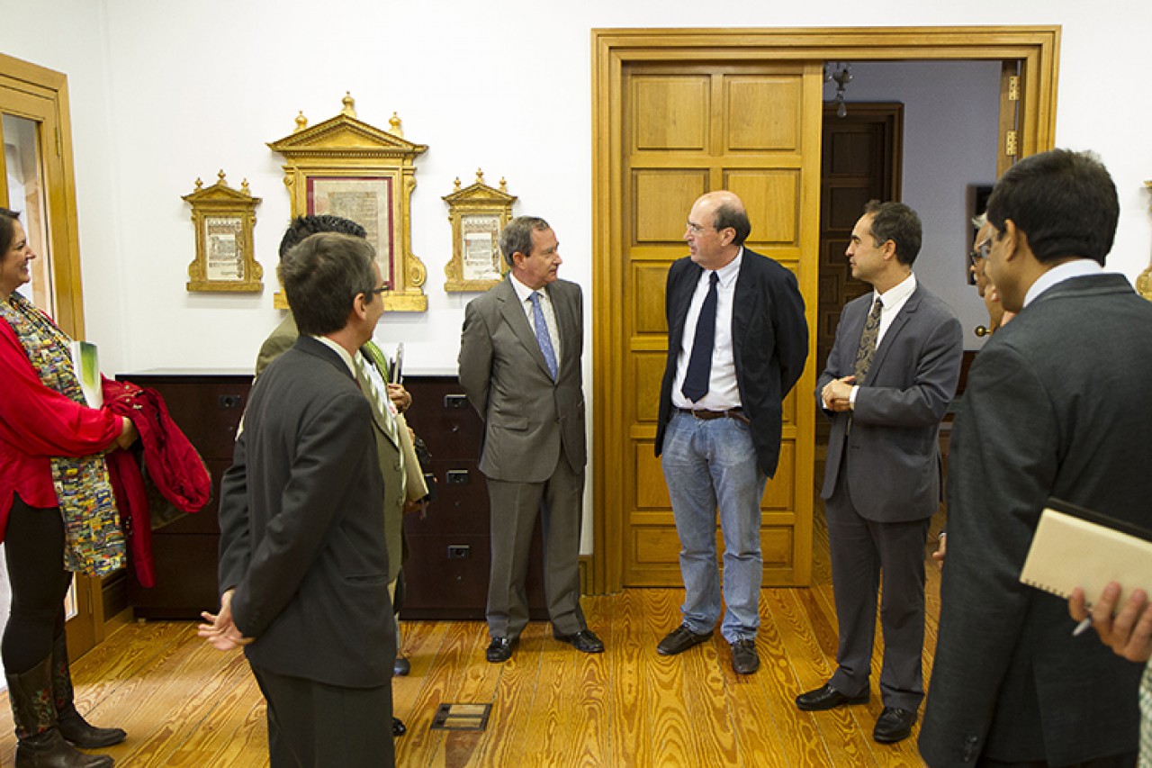The Indian Leaders visited Palacio de Santa Cruz in Valladolid