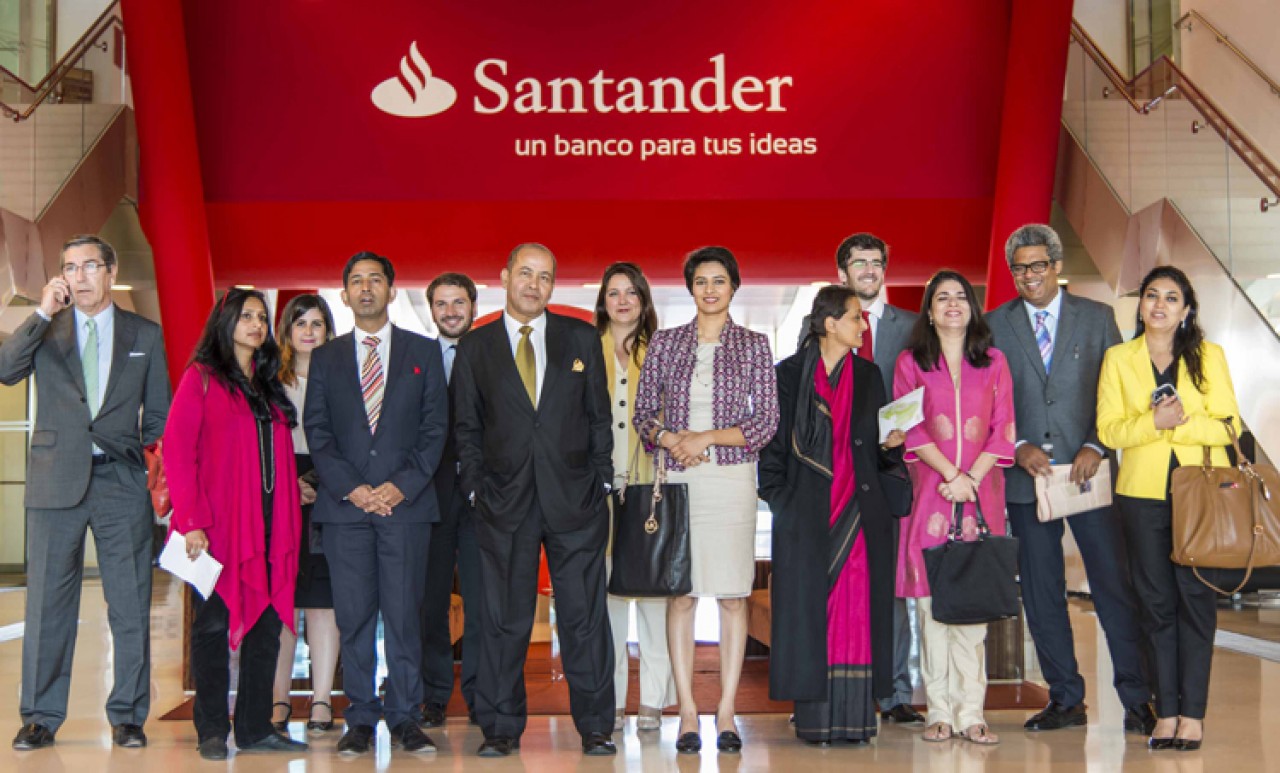 First business meeting of the Indian leaders in Group Santander City