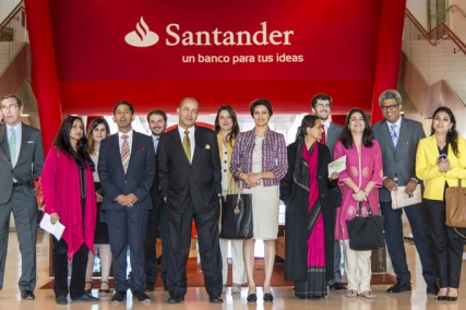 First business meeting of the Indian leaders in Group Santander City