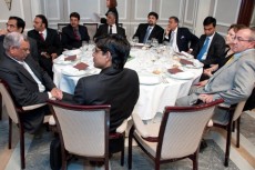 Lunch with the Indian Minister of Road Transport and Highways