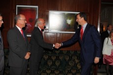 HRH the Prince of Asturias and the President of the FCEI, Mr. Antonio Escámez.