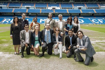 Los Futuros Líderes Indios en el estadio Santiago Bernabéu
