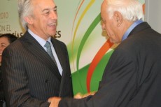 Secretary of State for Foreign Trade, Mr. Alfredo Bonet, and Minister Abdullah.