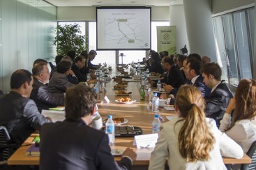 Imagen general de la reunión, que tuvo lugar en la sede madrileña de OHL