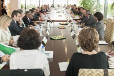 Panorámica del IX Patronato de la Fundación Consejo España-India celebrado en Madrid el 17 de mayo de 2012.