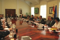Reception for Deputy Prime Minister De la Vega at the Moncloa Palace.