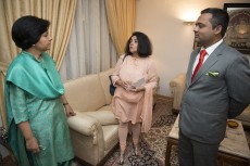 El embajador recibió a los Líderes Indios en su residencia oficial