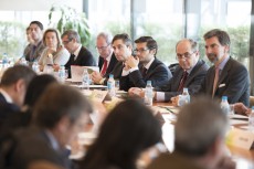 Los patronos de la FCEI durante la reunión mantenida el pasado 29 de noviembre.