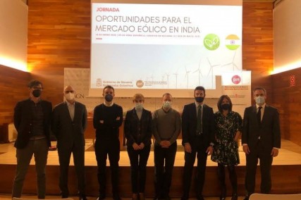 El Gobierno de Navarra organiza la jornada "Oportunidades del mercado eólico en India" 